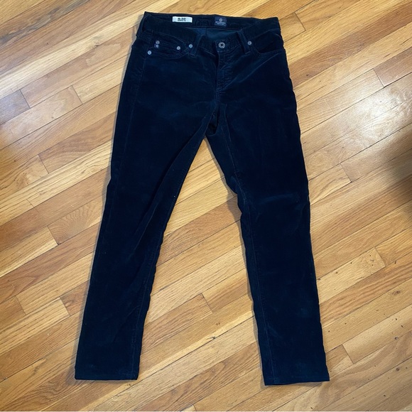 AG dark blue The Stilt Cigarette corduroy skinny jeans size 27R - Picture 4 of 6